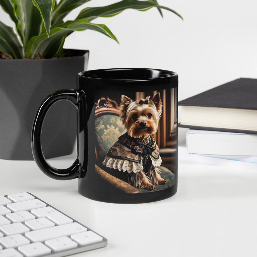 Yorkshire Terrier- Black Glossy Mug