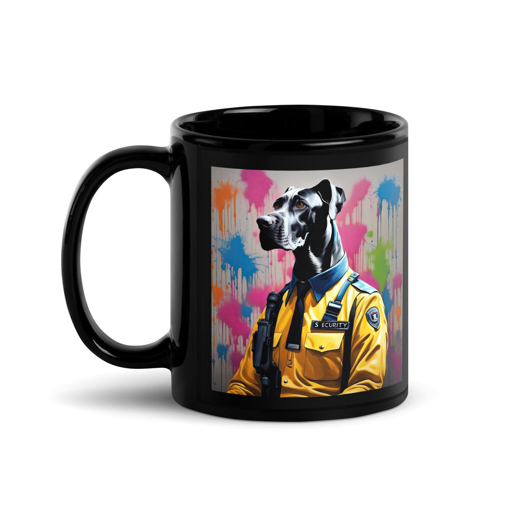 Great Dane- Black Glossy Mug v2