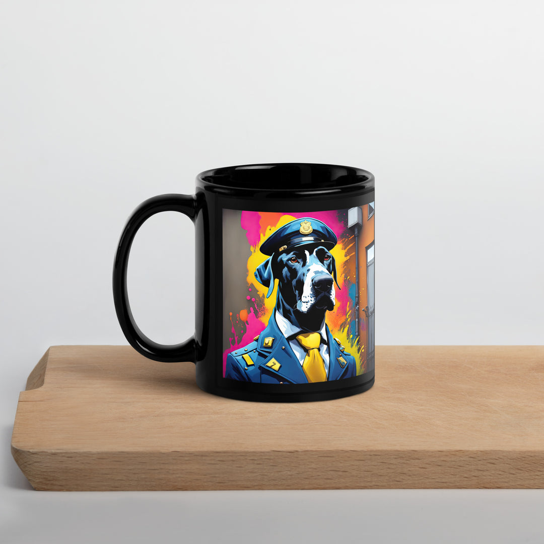 Great Dane- Black Glossy Mug v5