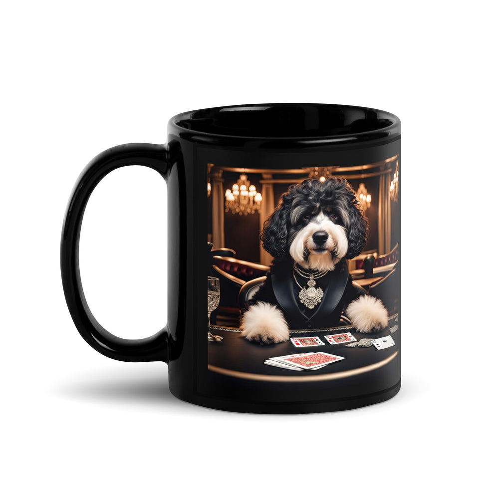 Bernedoodle General- Black Glossy Mug v7