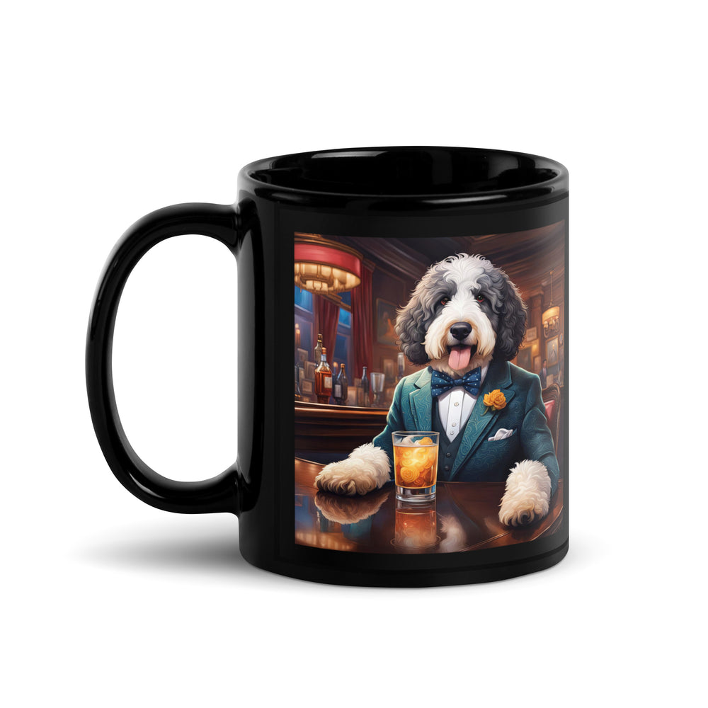 Bernedoodle General- Black Glossy Mug v9