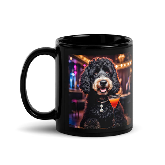 Bernedoodle General- Black Glossy Mug v11