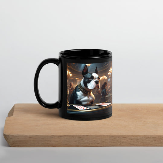 Catahoula Bulldog General- Black Glossy Mug v4