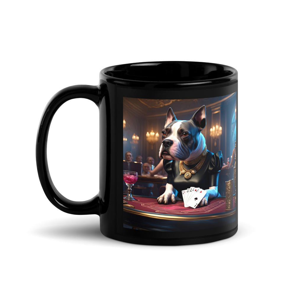 Catahoula Bulldog General- Black Glossy Mug v6