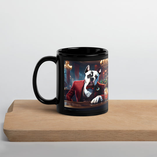 Catahoula Bulldog General- Black Glossy Mug v7