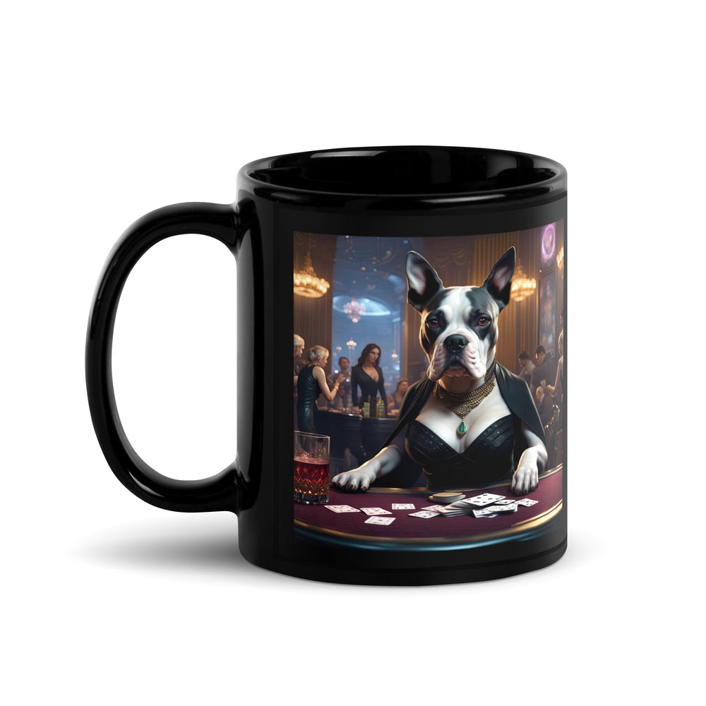 Catahoula Bulldog General- Black Glossy Mug v9