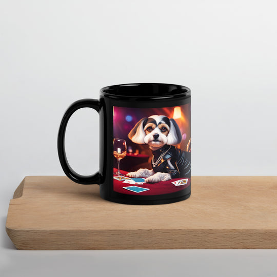 Cavachon- Black Glossy Mug v5