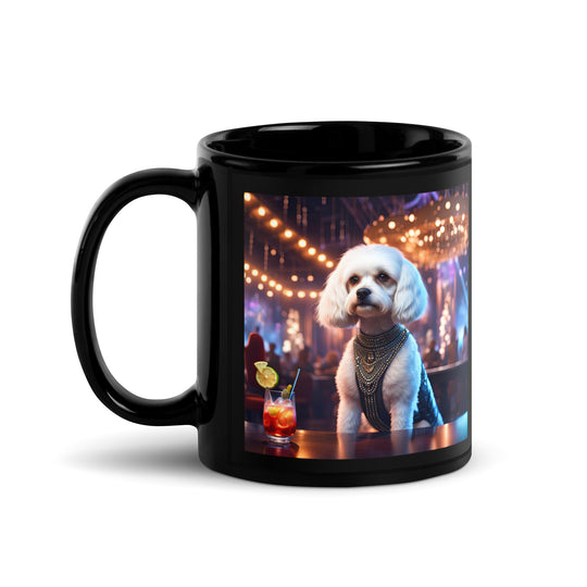 Cavachon- Black Glossy Mug v7