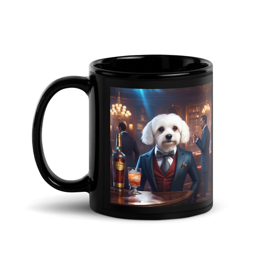 Cavachon- Black Glossy Mug v11