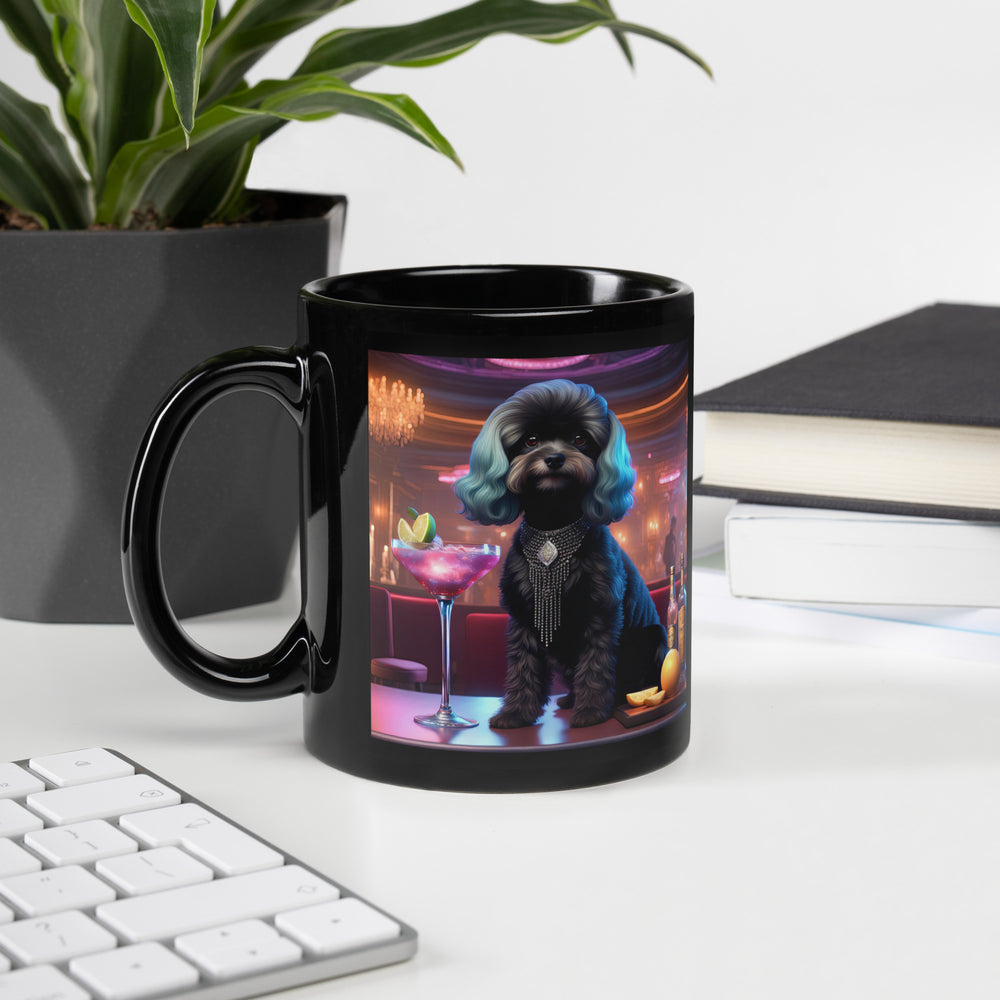 Cavapoo General- Black Glossy Mug