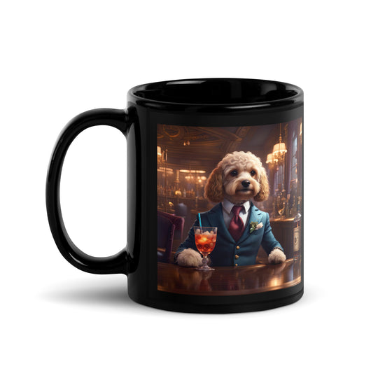 Cavapoo General- Black Glossy Mug v4