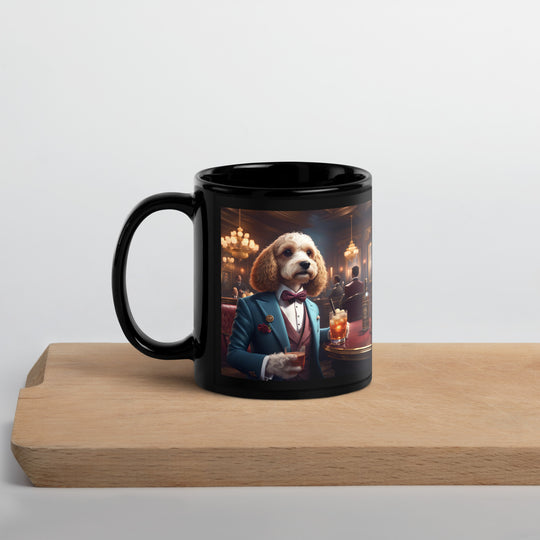 Cavapoo General- Black Glossy Mug v10