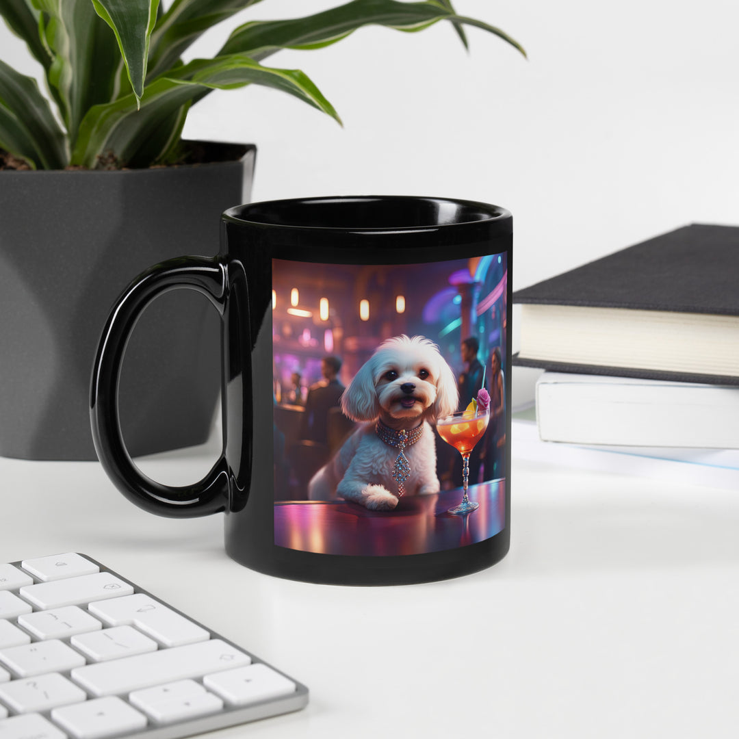 Cavapoo General- Black Glossy Mug v12