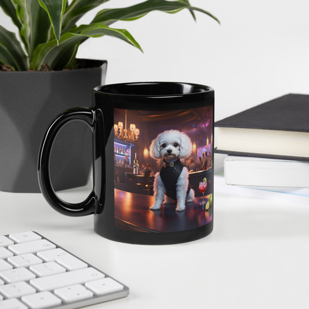 Cavapoo General- Black Glossy Mug v17