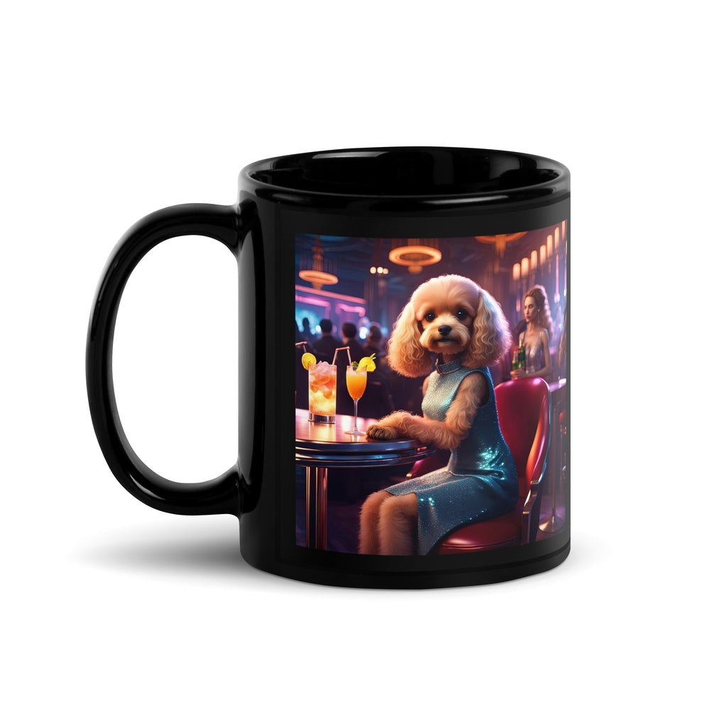 Cavapoo General- Black Glossy Mug v24