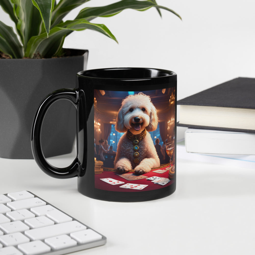 Goldendoodle- Black Glossy Mug v16