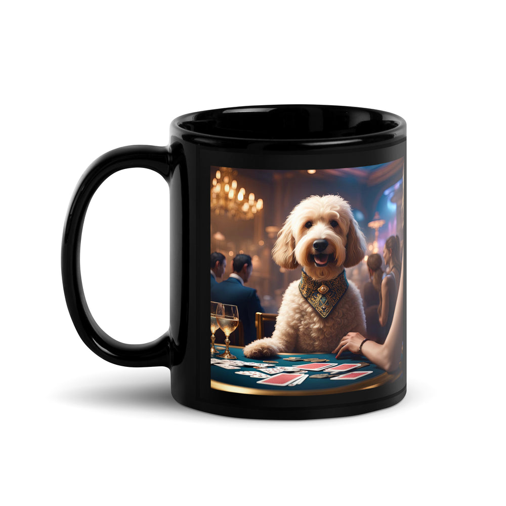 Goldendoodle- Black Glossy Mug v17