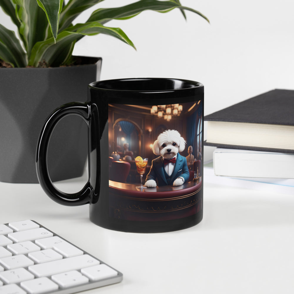 Maltipoo General- Black Glossy Mug v3