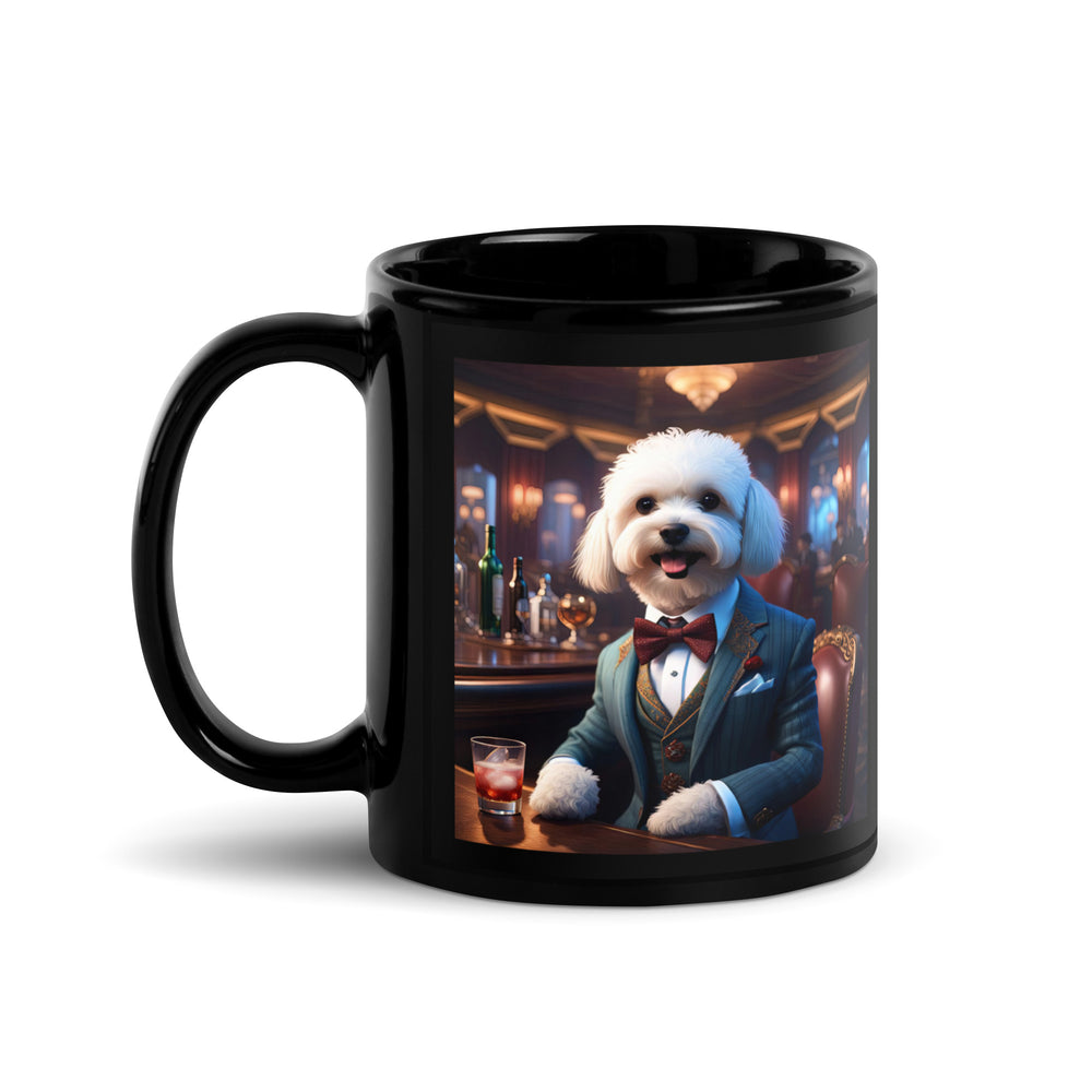 Maltipoo General- Black Glossy Mug v6