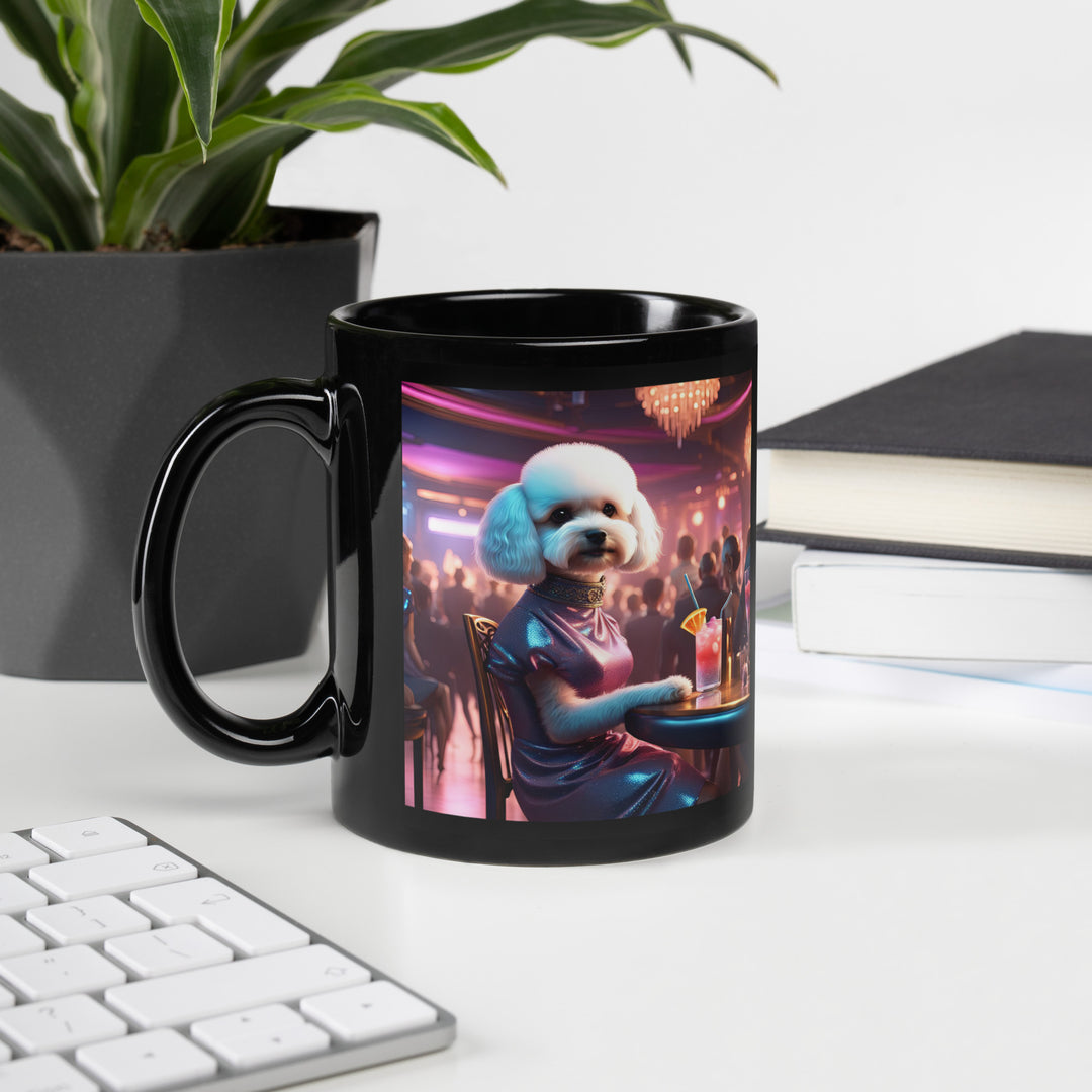 Maltipoo General- Black Glossy Mug v10