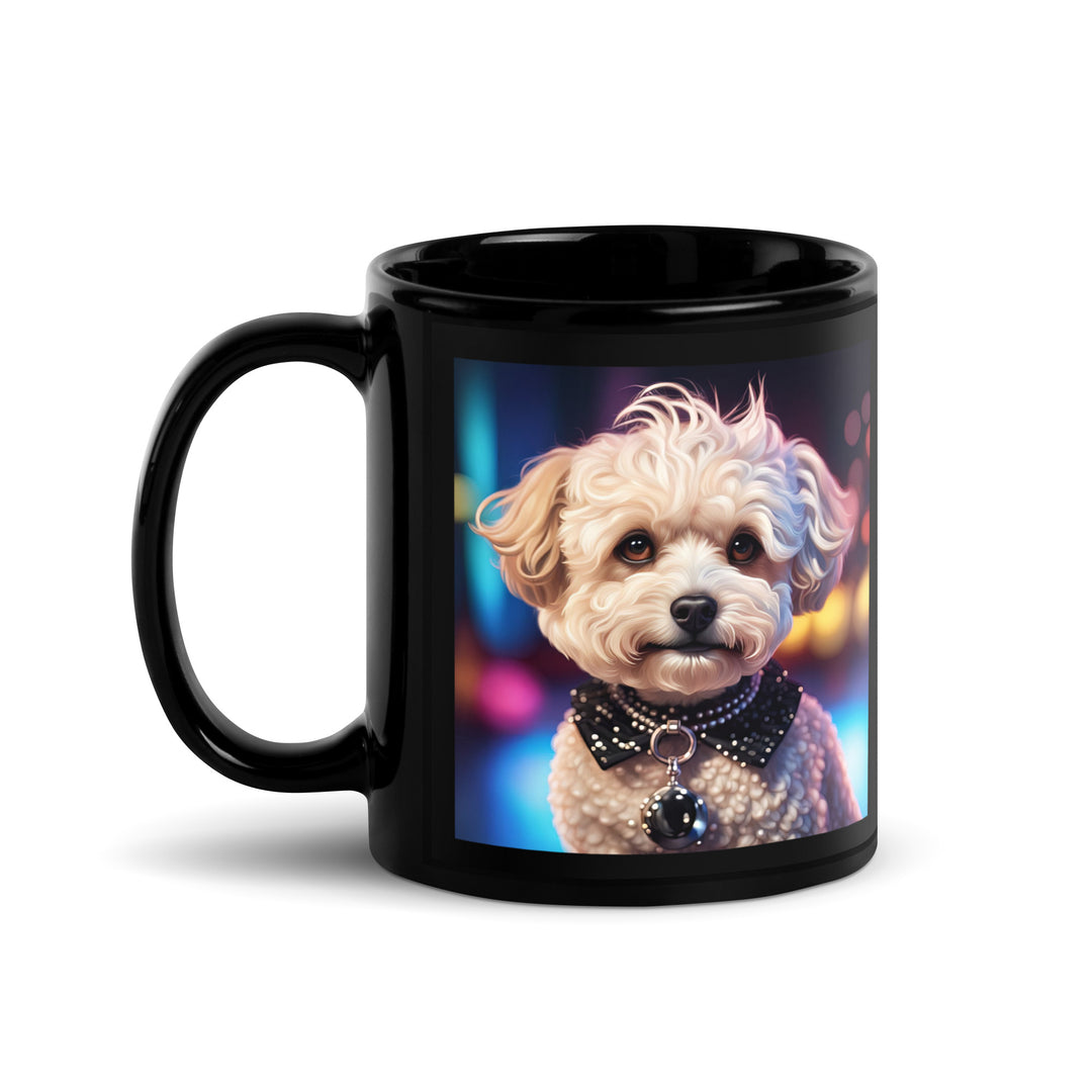 Maltipoo General- Black Glossy Mug v11