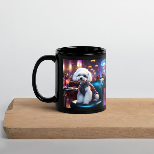 Maltipoo General- Black Glossy Mug v12