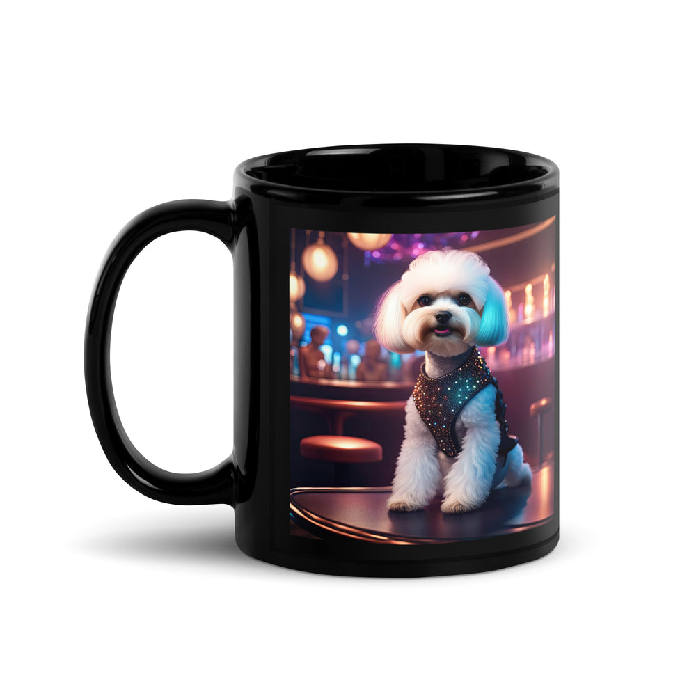 Maltipoo General- Black Glossy Mug v16