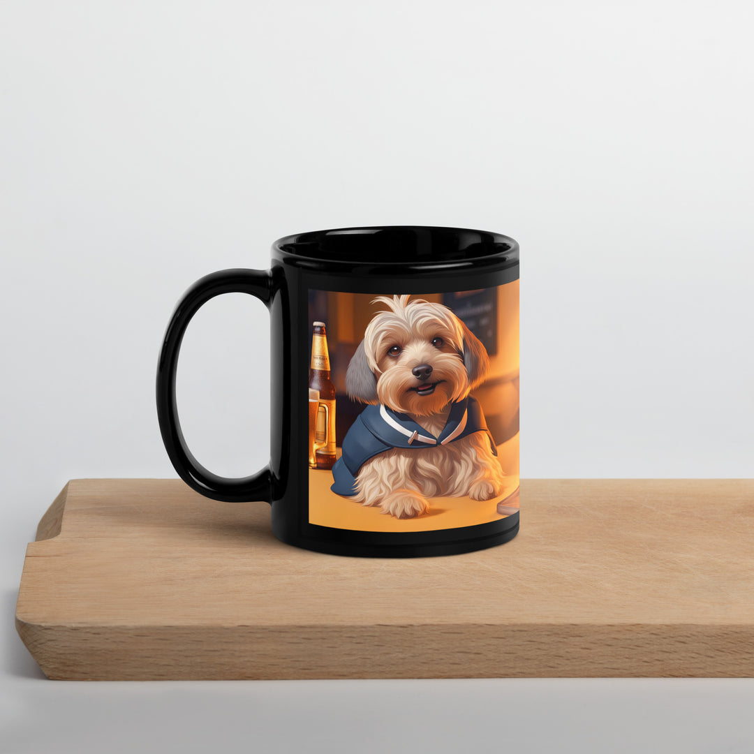 Yorkipoo General- Black Glossy Mug v7