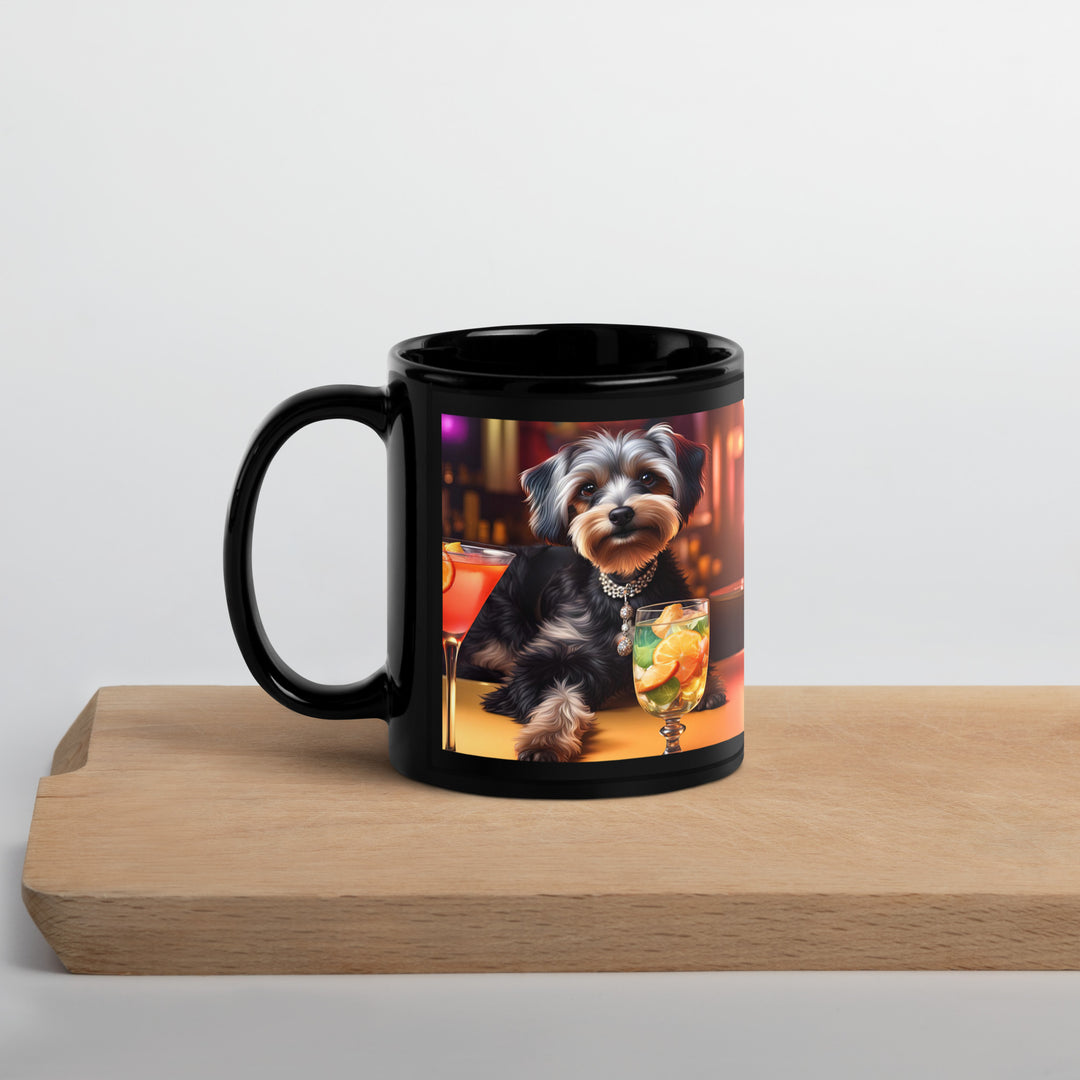 Yorkipoo General- Black Glossy Mug v8