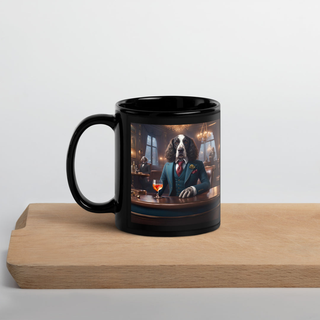 Sprocker Spaniel General- Black Glossy Mug