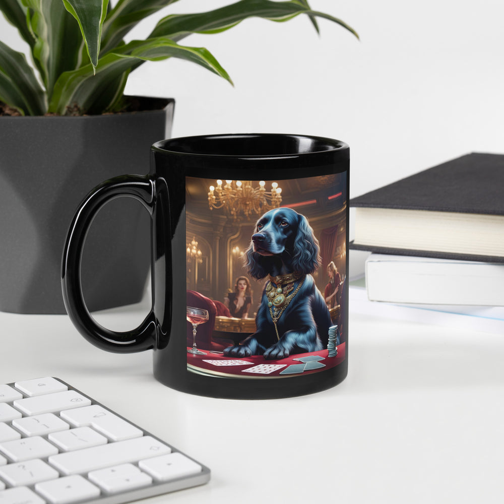 Sprocker Spaniel General- Black Glossy Mug v11