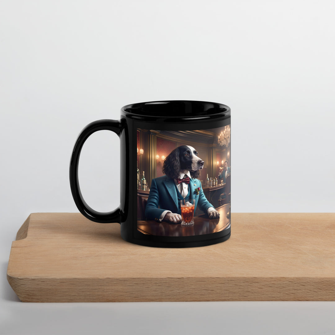 Sprocker Spaniel General- Black Glossy Mug v15