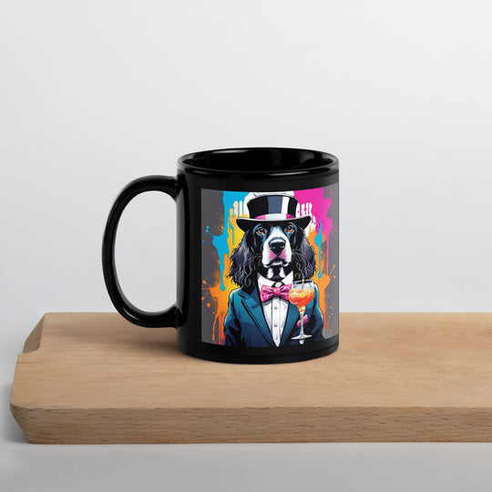 Sprocker Spaniel General- Black Glossy Mug v2