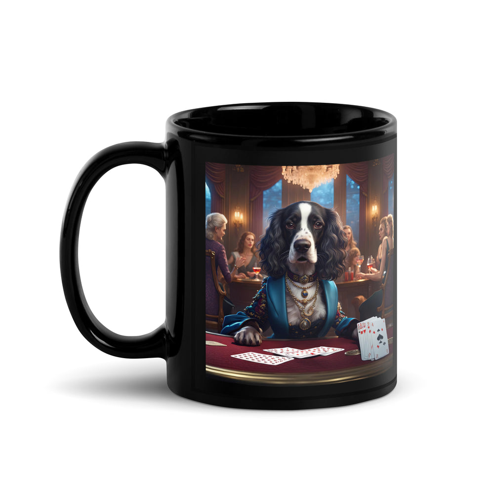 Sprocker Spaniel General- Black Glossy Mug v4