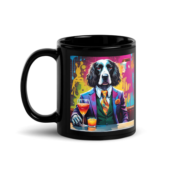 Sprocker Spaniel General- Black Glossy Mug v13