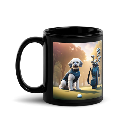 Springador Golfer- Black Glossy Mug