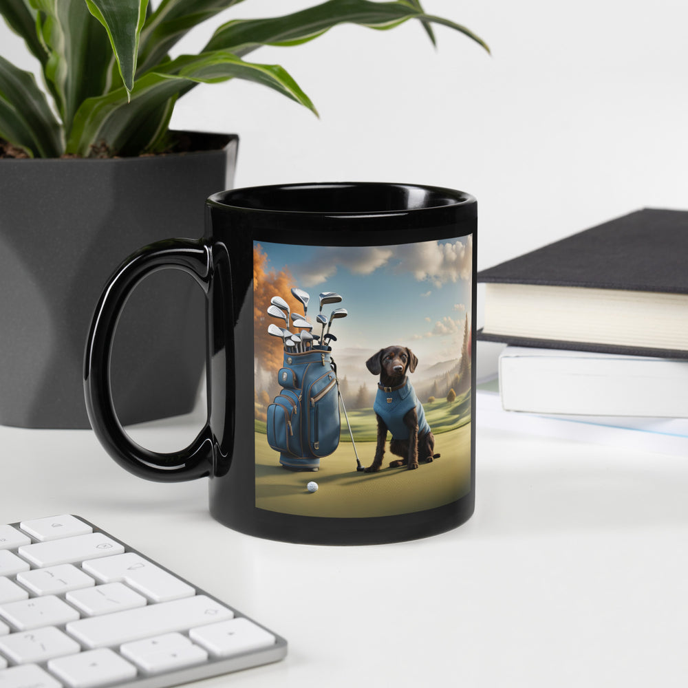 Springador Golfer- Black Glossy Mug v3