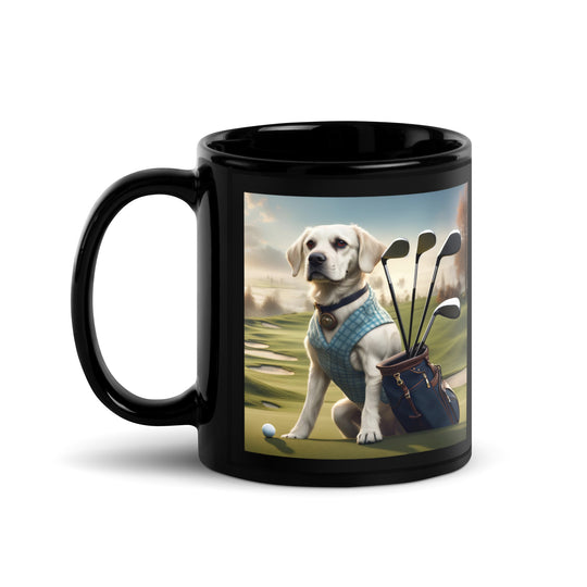 Springador Golfer- Black Glossy Mug v5