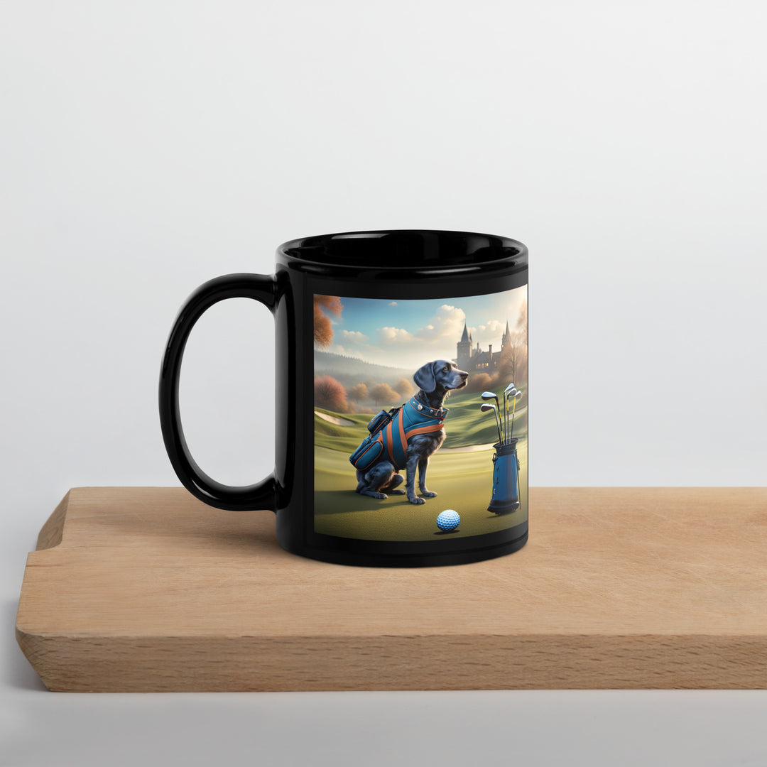 Springador Golfer- Black Glossy Mug v7