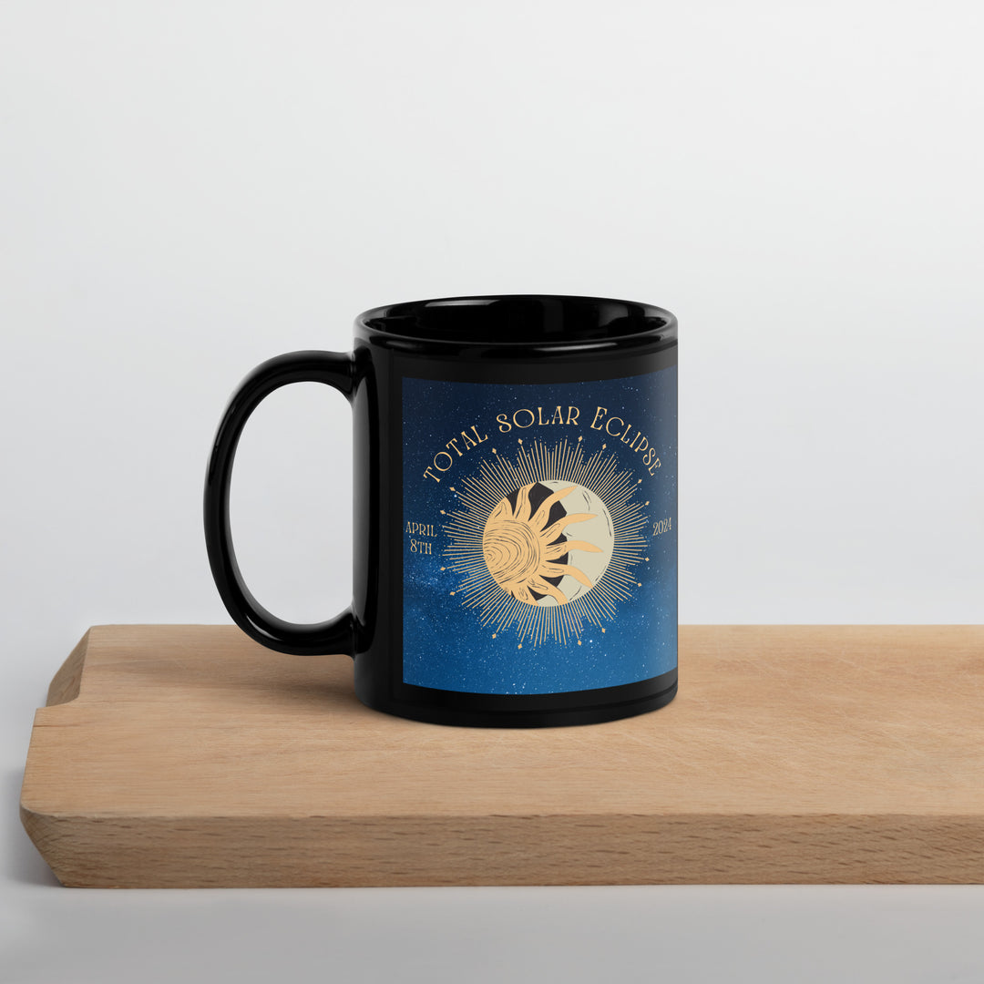 Australian Shepherd Eclipse- Black Glossy Mug