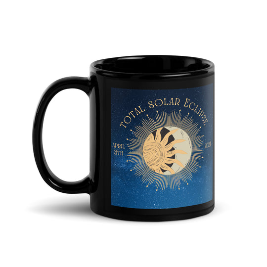 Great Dane Eclipse- Black Glossy Mug v2