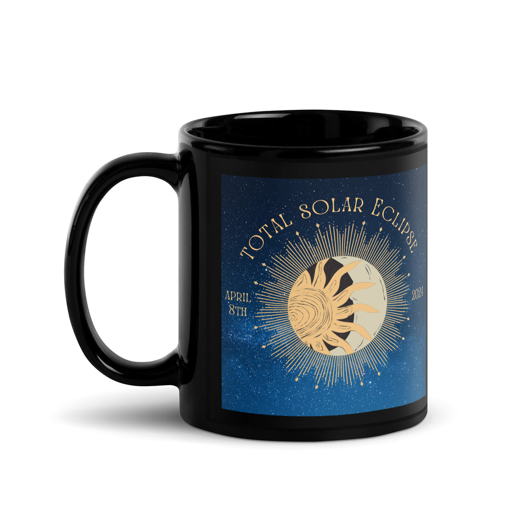 Yorkipoo Eclipse- Black Glossy Mug