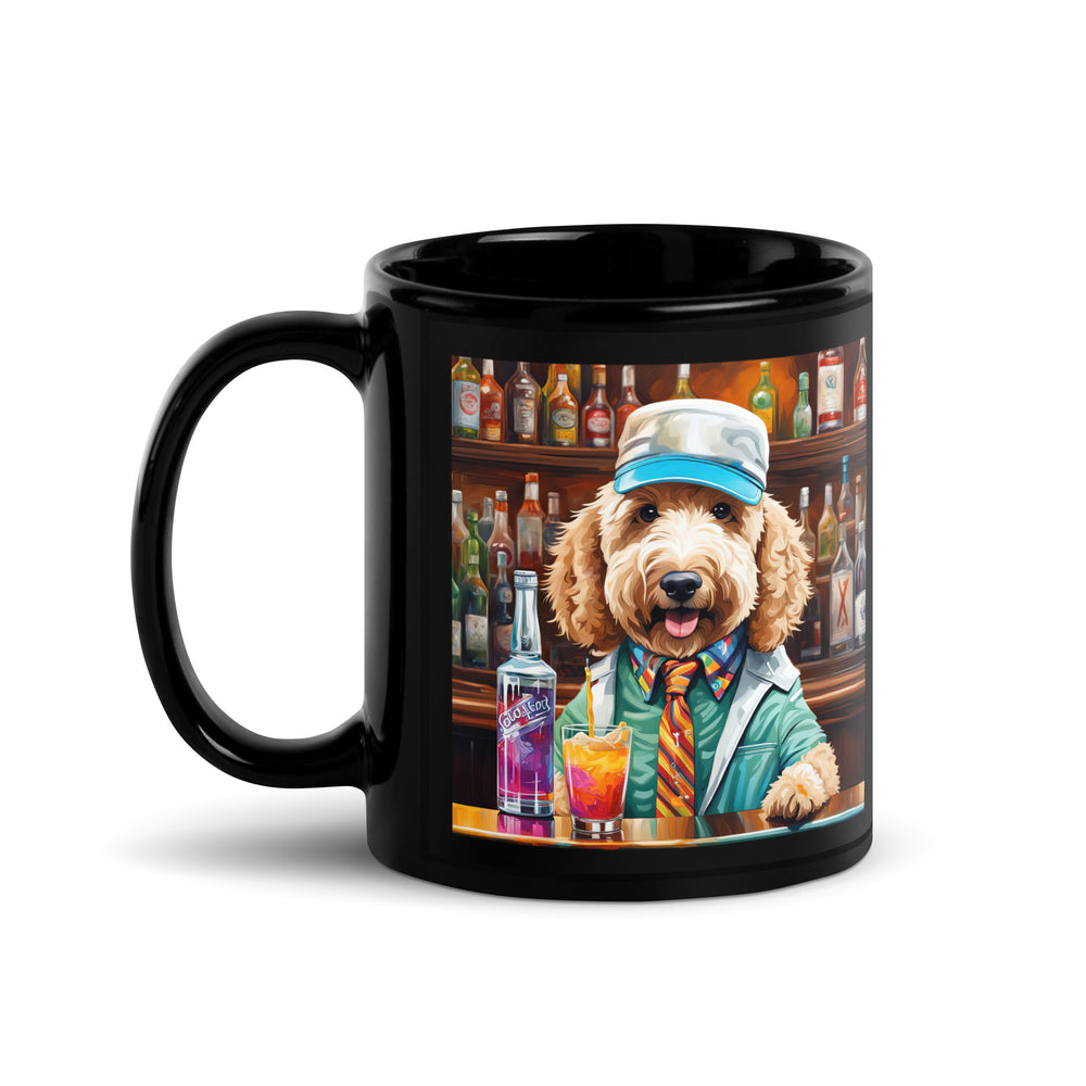 Goldendoodle- Black Glossy Mug v8