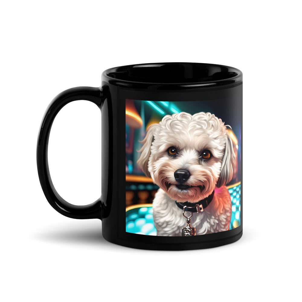 Maltipoo General- Black Glossy Mug v4