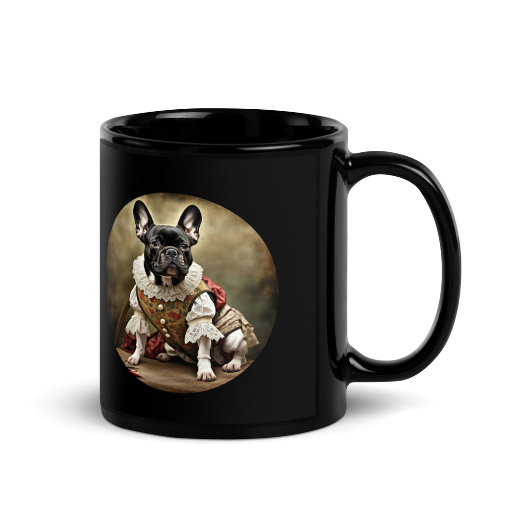 Black Glossy Mug-French Bulldog