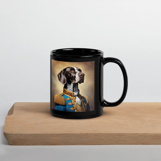 German Shorthaired Pointer- Black Glossy Mug v2