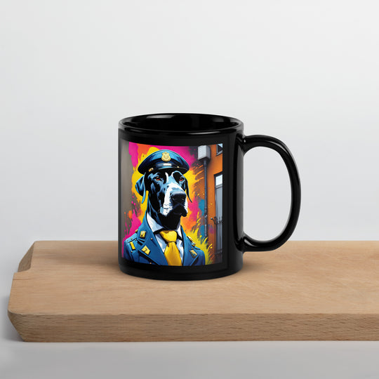 Great Dane- Black Glossy Mug v5