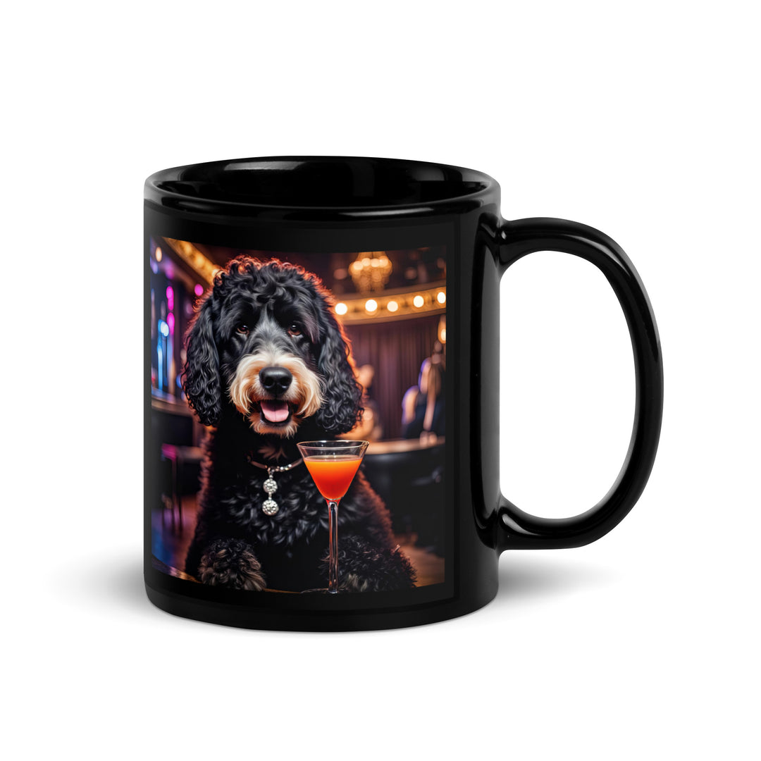 Bernedoodle General- Black Glossy Mug v11