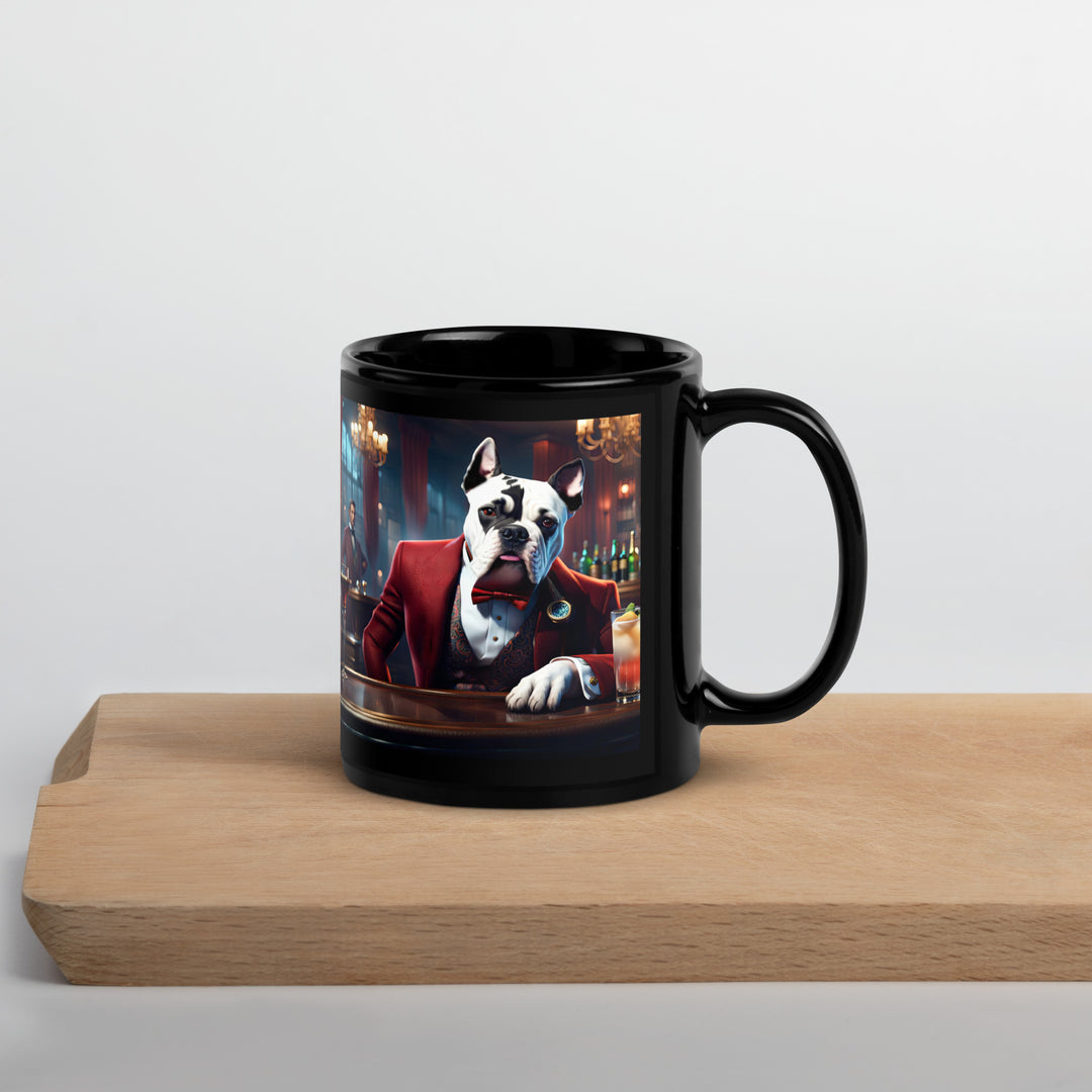 Catahoula Bulldog General- Black Glossy Mug v7