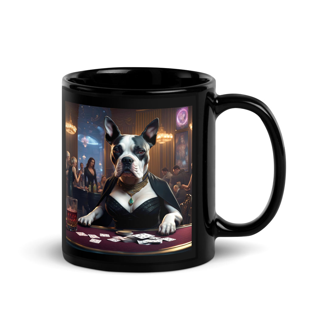 Catahoula Bulldog General- Black Glossy Mug v9